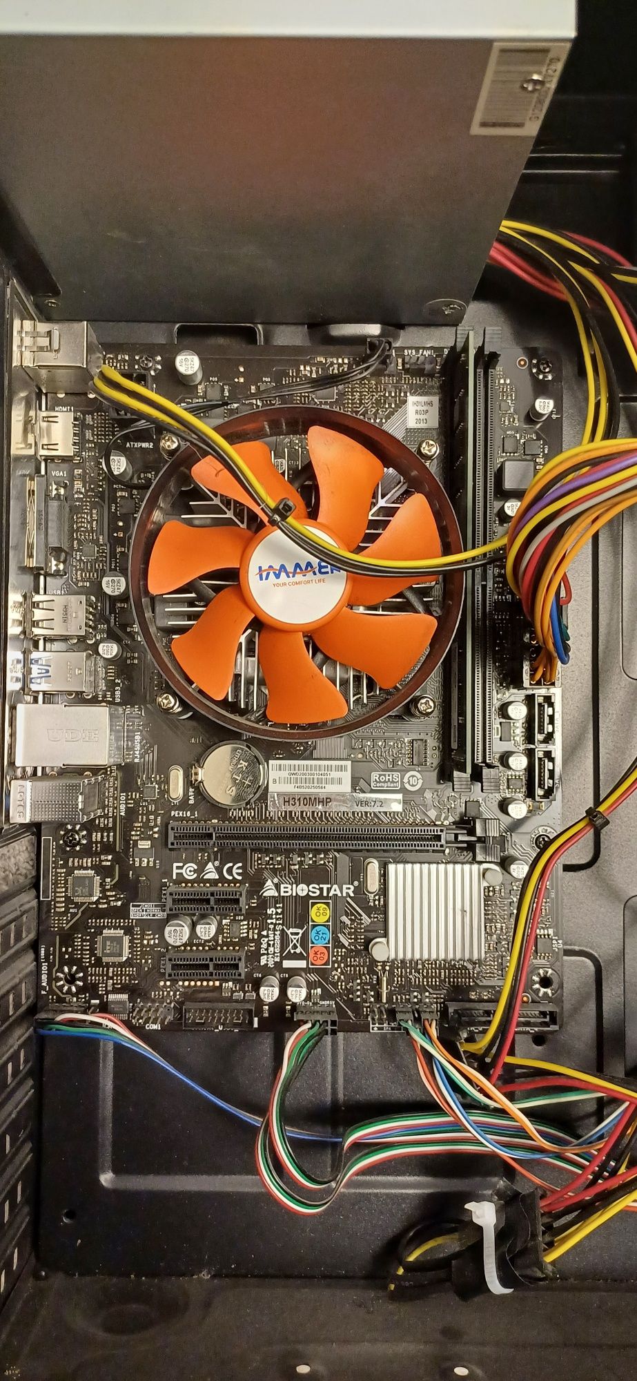 H310 biostar g4900 ddr4 4gb  материнская плата