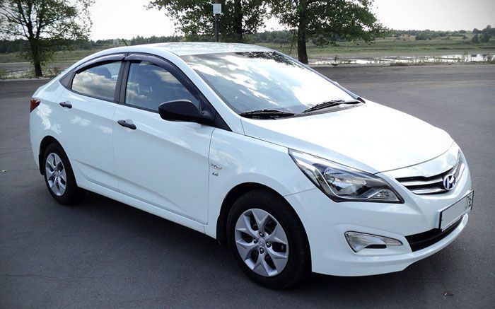 Решетка радиатора на Hyundai Accent/ Акцент 14-16