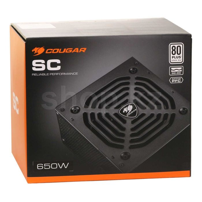 Новый, запечатанный Блок питания ATX 650 W Cougar SC 650, 80 PLUS