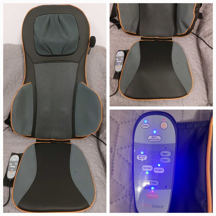 Scaun pentru masaj Shiatsu Medisana MC 825, 4 zone de masaj, impecabil