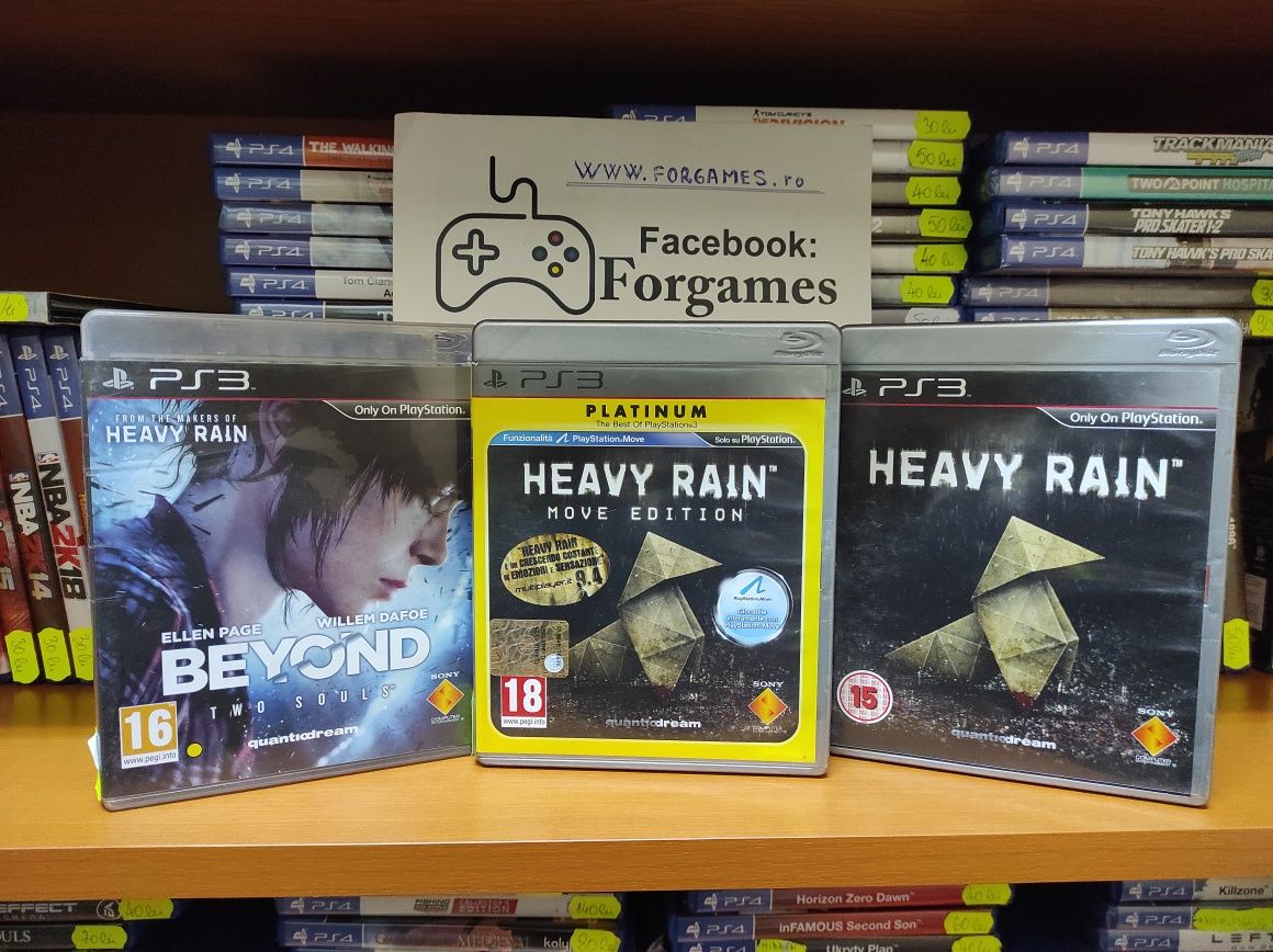 jocuri consola Heavy Rain & Beyond Two Souls PS3 transport gratuit