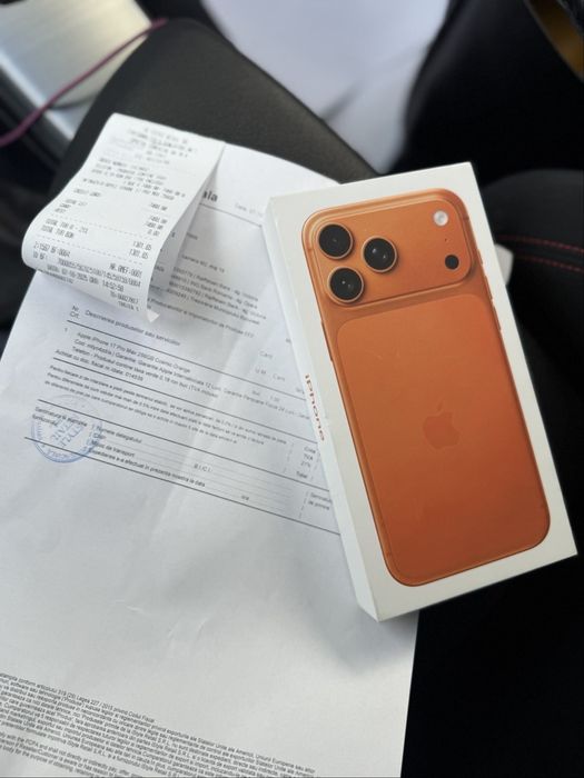 Iphone 17 pro Max Nou/Sigilat/Factura Cosmic Orange