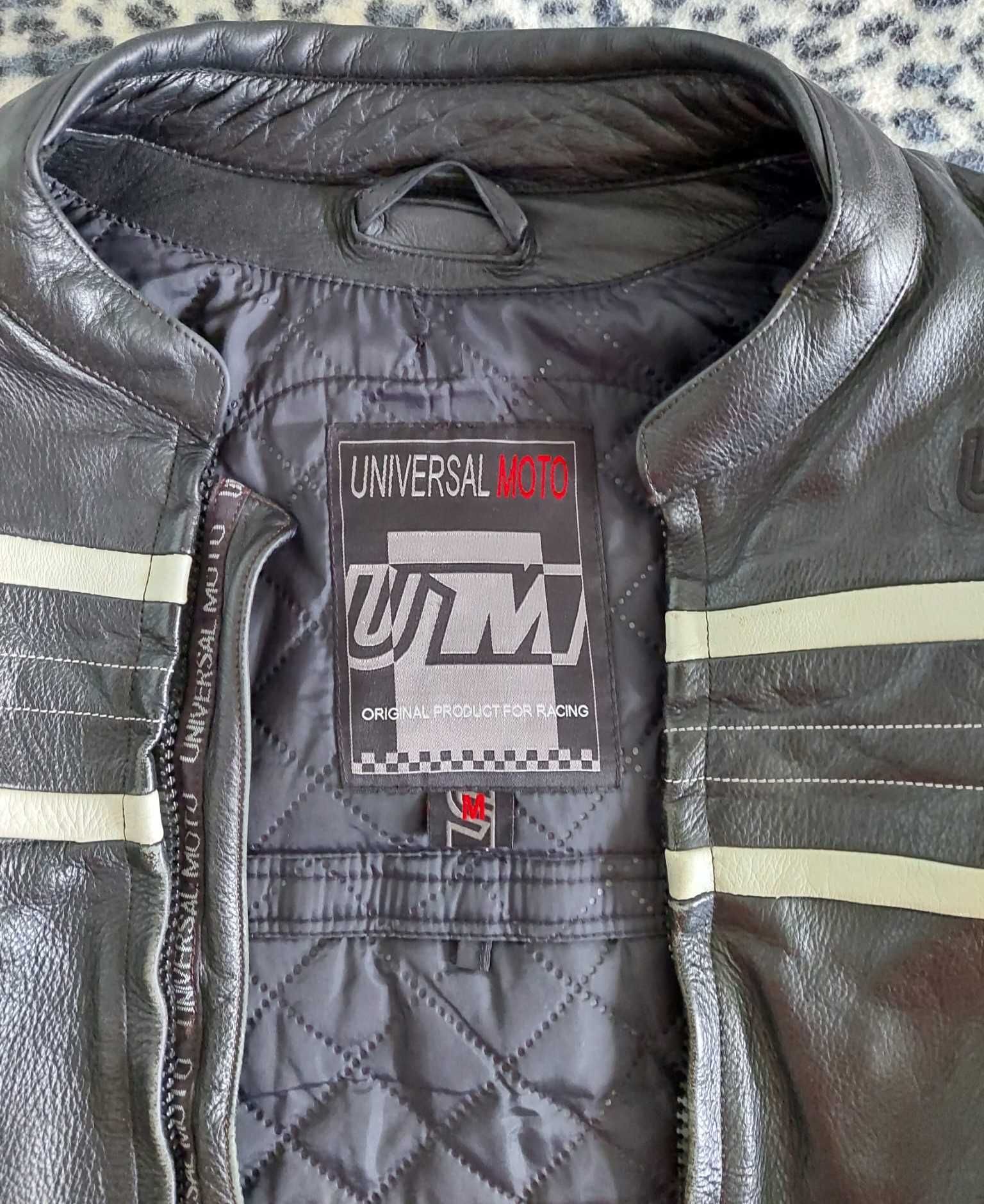 Geaca de piele, Universal Moto, marimea M, culoare maro