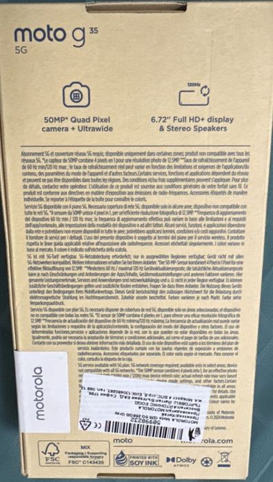 Motorola G35- 6/256 GB-Нов