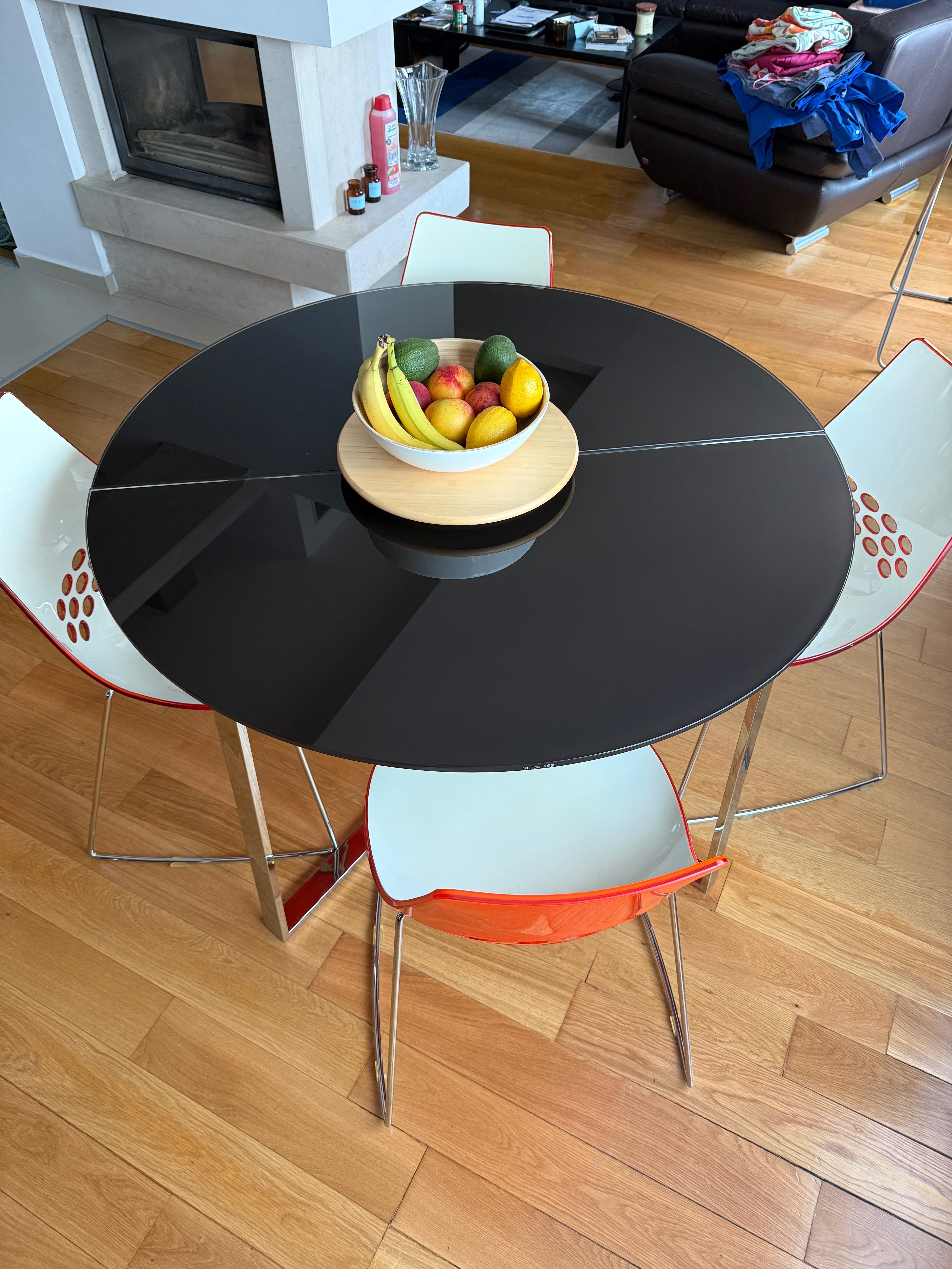 Трапезна маса “Calligaris” с 6бр трапезни стола и 2бр бар стола