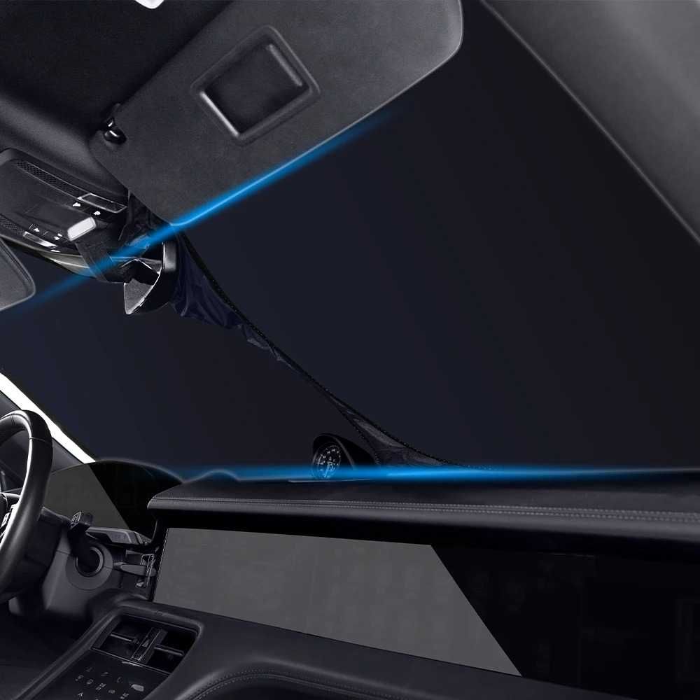 Parasolar AUTO Parbriz Dedicat BMW Seria 3 E90 140x70cm, Ultra Pliabil