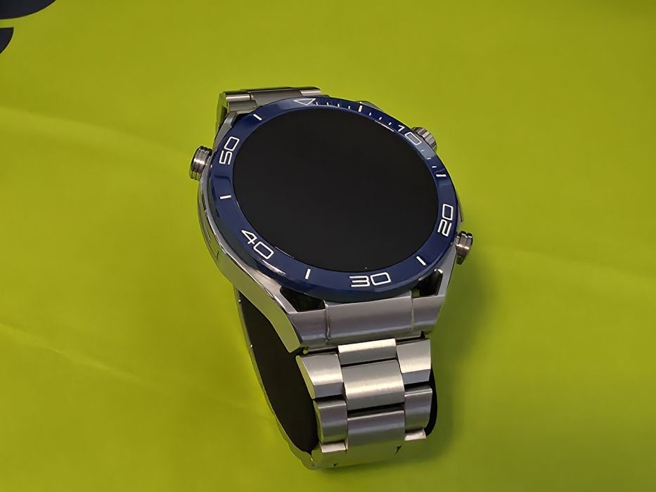 ЧИСТО НОВ 48mm Huawei Watch Ultimate Yettel Гаранция 2027 Blue / Син