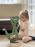 Дървена Касичка за пари "Дино"