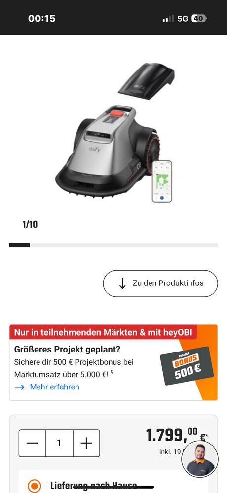 Robot tuns iarba WORX Vision