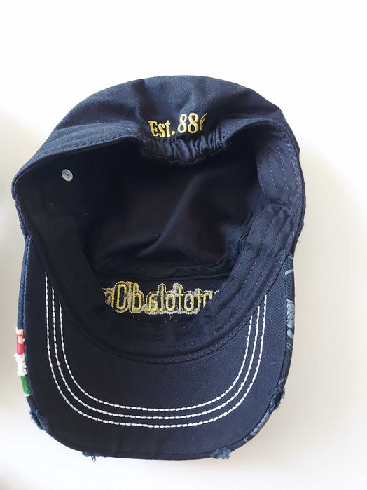 Шапка с козирка Pantofola D Oro , unisex 58 см бяла и черна