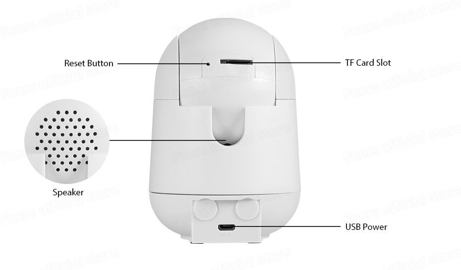 Умная беспроводная Wi-Fii IP камера Fuers 3MPx