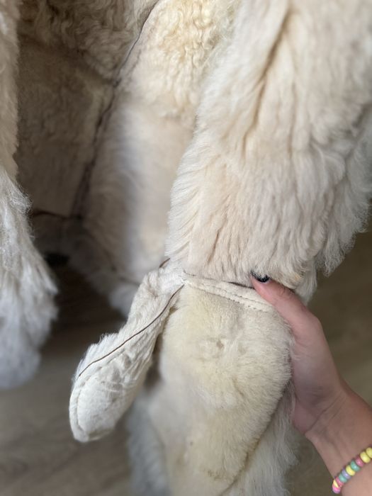 Cojoc dama blana oaie