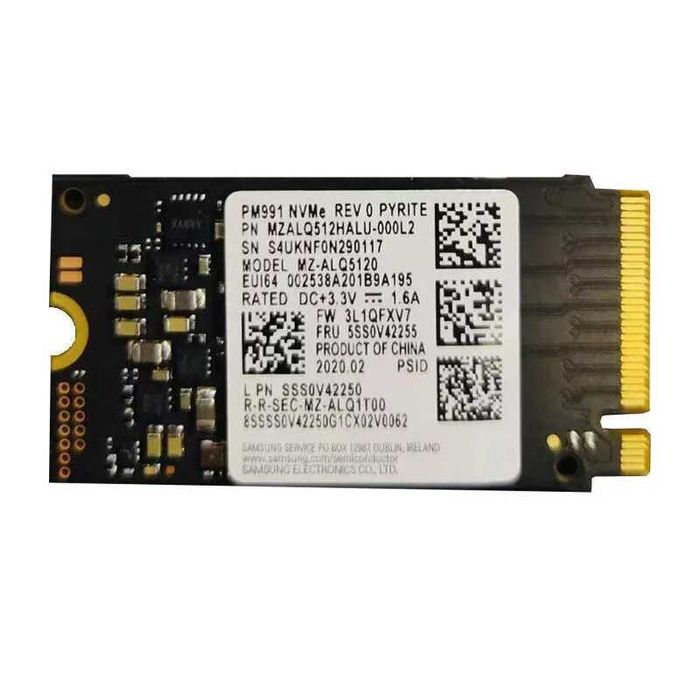 SSD 512GB Samsung slot M.2 dimensiune 2242 42mm NVMe PCIe3.0 PM991 nou