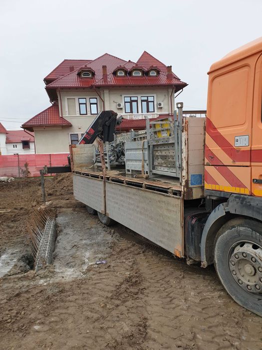 MAN 26.463 basculabil 3 părți cu macara HIAB