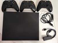 Xbox One X, model 1787, 1TB + 3 gamepads + TV tuner