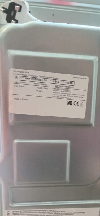 Cuptor electric bosh incorporabil