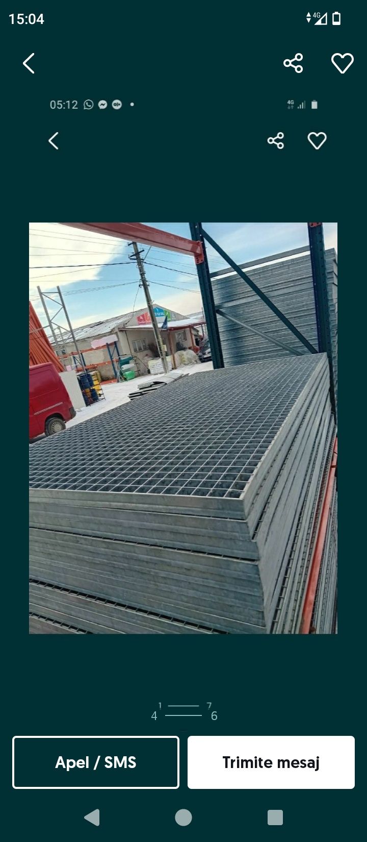 Gratare metalice galvanizate