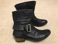 черни боти естествена кожа