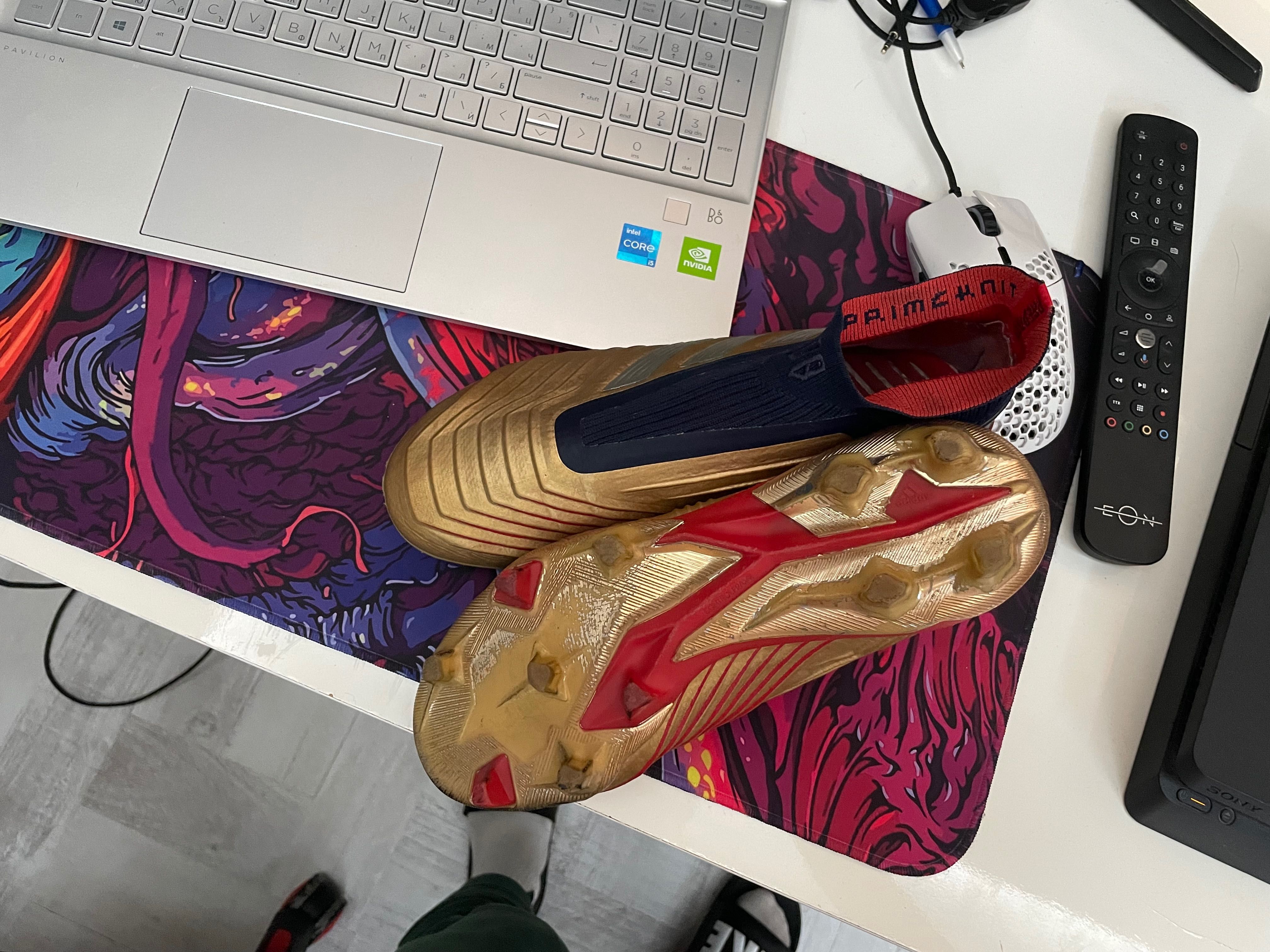 adidas Predator 19 FG ZidaneXBeckham-gold limited edition 39 1/3