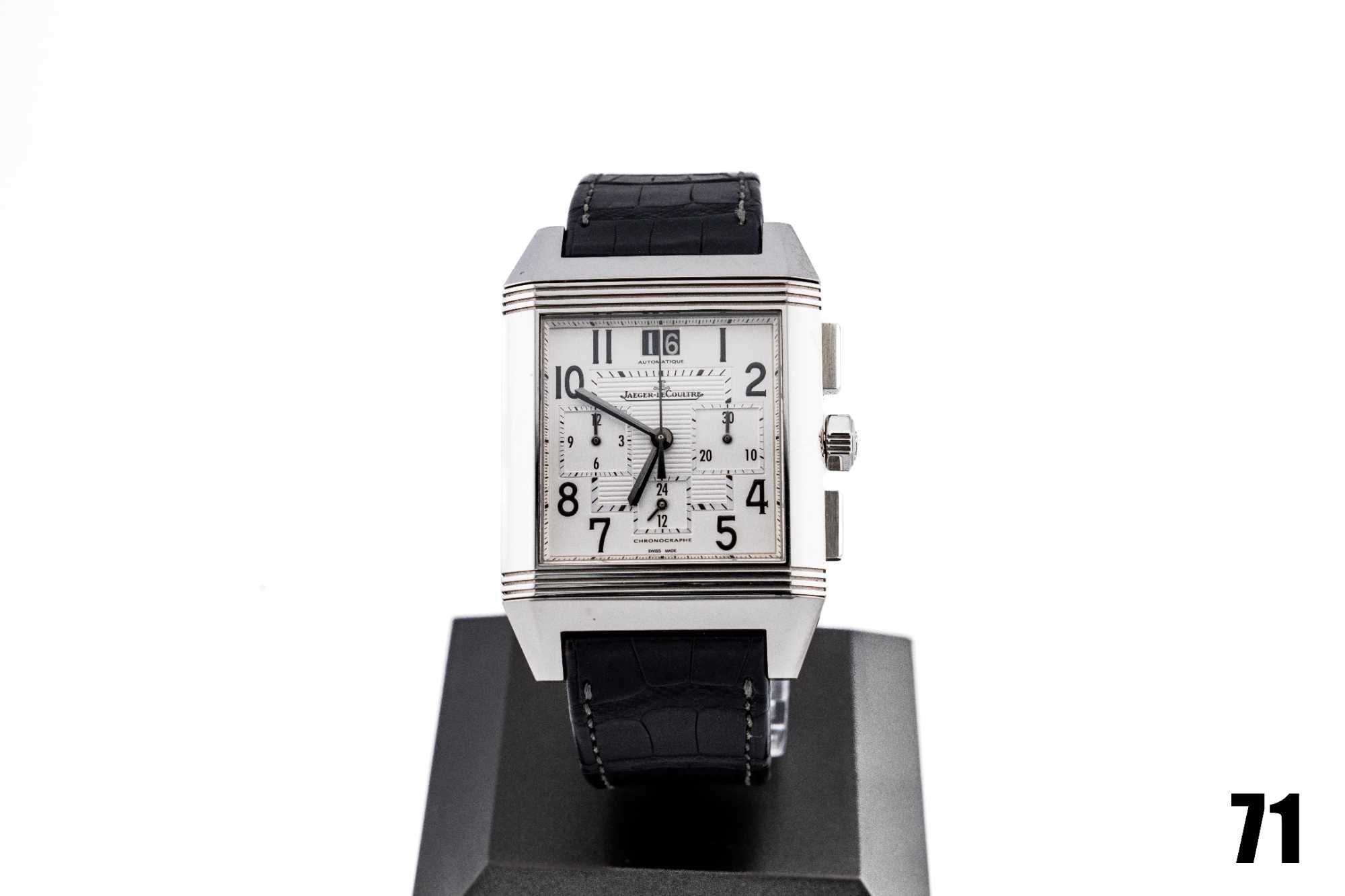 Ceas de mana Jaeger LeCoultre Reverso Squadra Chronograph GMT 230.8.45