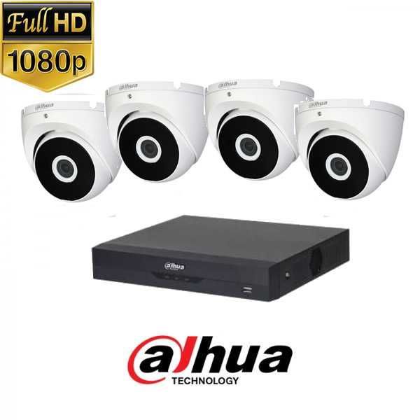 DAHUA Комплект за видеонаблюдение FULL-HD с 4 камери и XDVR