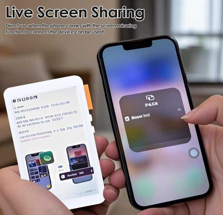 Gugxiom Магнитен екран за селфита за телефон 4 инча WiFi Type C