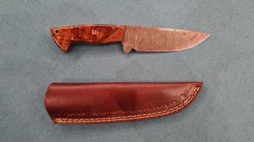 Ръчна изработка нож дамаска стомана