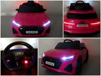 Masinuta electrica copii 1-4 ani Audi RS6, Roti Moi, Scaun Piele #Roz