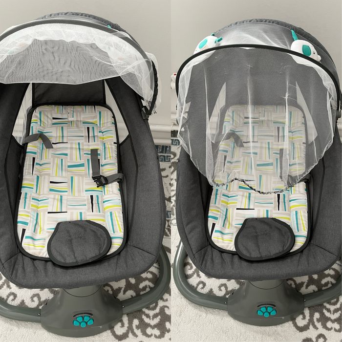 Шезлонг почти новый