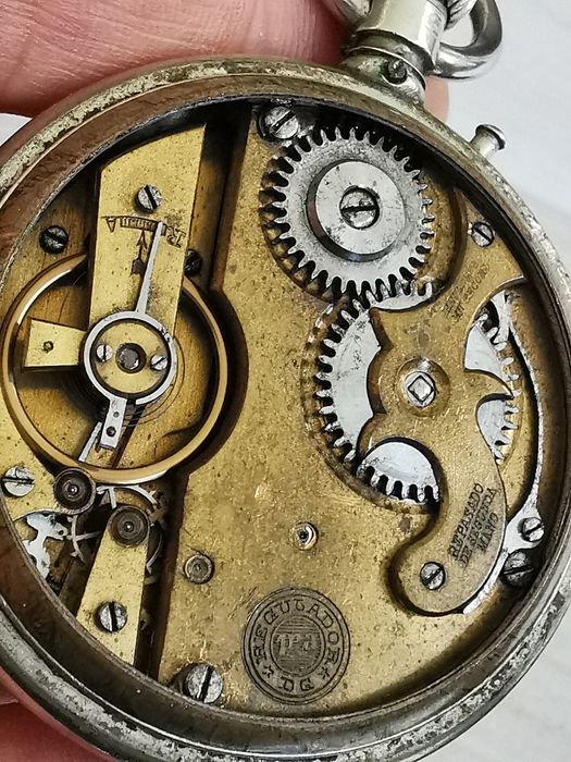 Ceas de buzunar Prodige Patent - Hunter - Otel - 57 mm