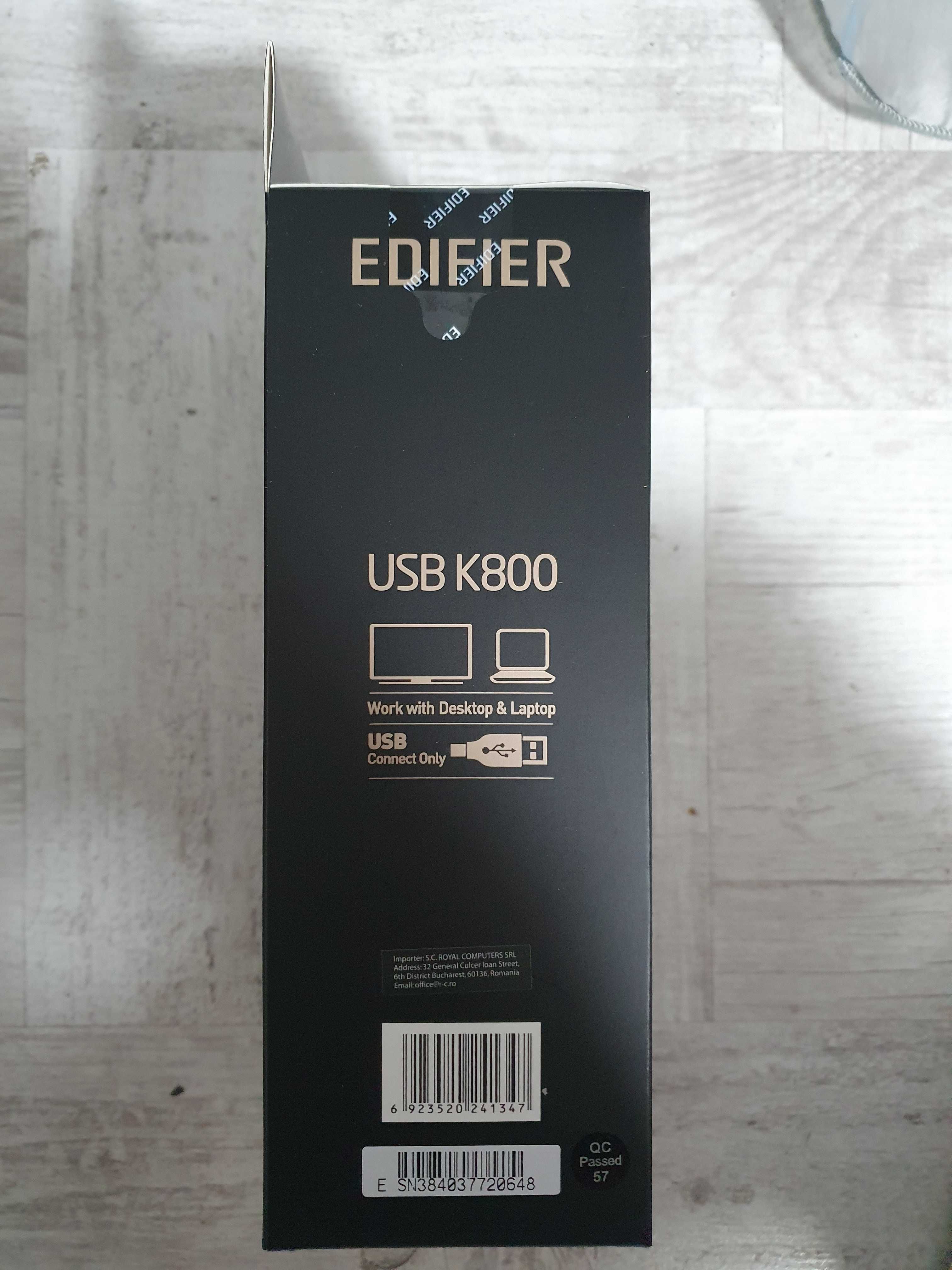 Edifier K800 black. Căști USB sigilate!