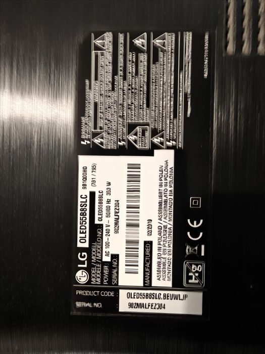 Tv LG oled Oled55b8SLC