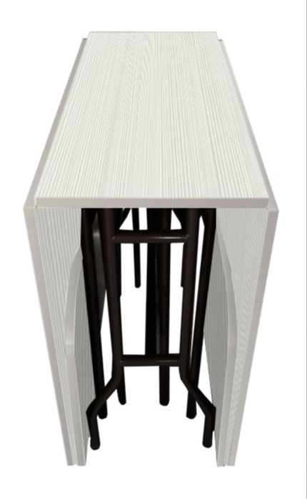 Стол кинжка 300х90х78 см Лдсп белый