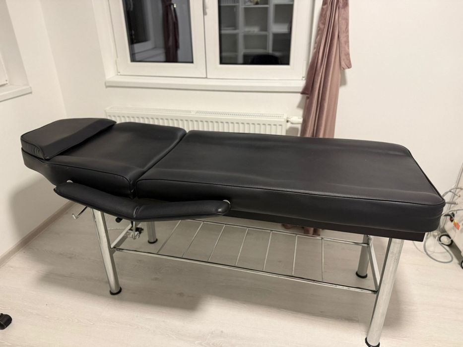 Pat Cosmetic / Masă Masaj Profesională – Robustă, Reglabilă, Piele Eco