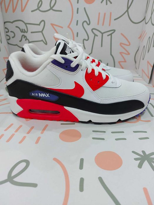Nike Air Max 90 Essential "Raptors" White Red 42.5