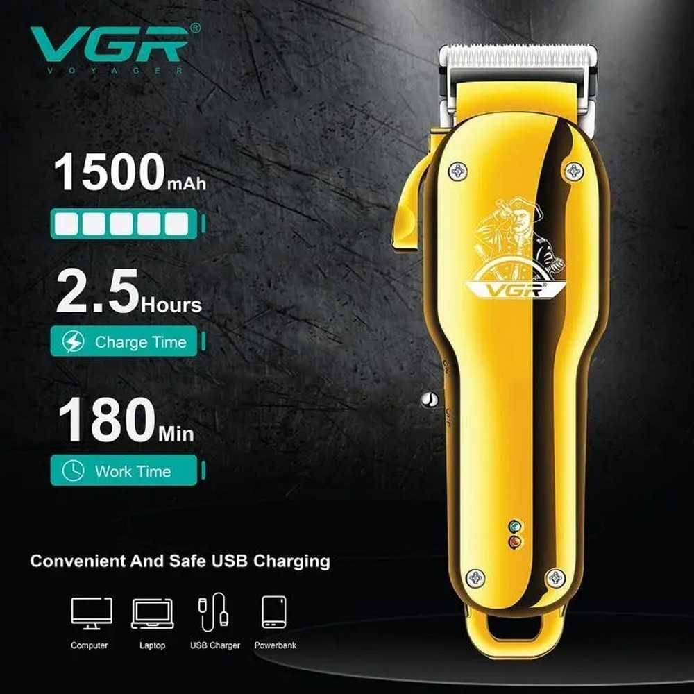 Професионална Безжична Машинка за Подстригване VGR V-678