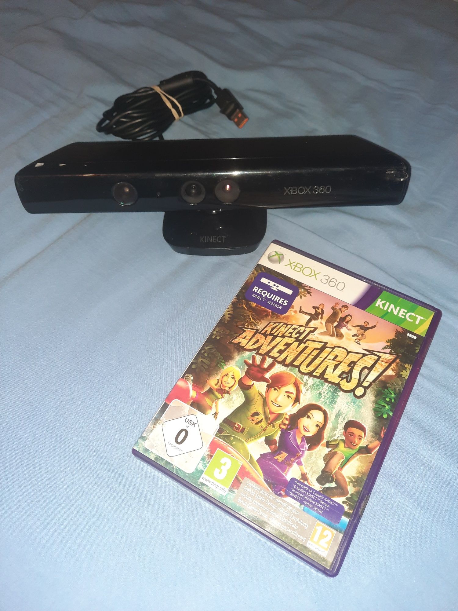 Kinect senzor xbox 360 + joc Adventures