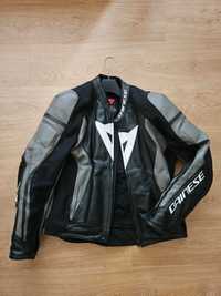 Мъжко кожено мото яке Dainese Nexus, черно-сиво, размер 54(XL)