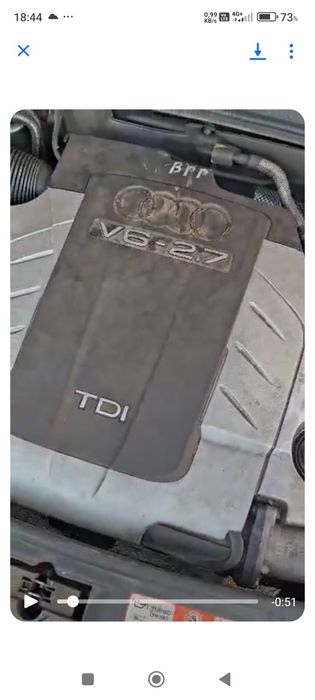 Vând sau schimb Audi A6 C6 motor 27D Cutie automata Defectă 950 eu.