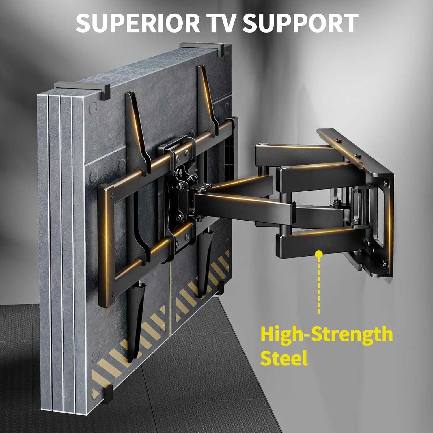 Suport TV perete Alphamount,37-75, brate articulate, 45Kg de la 490Ron