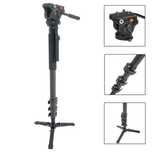 Монопод Clip CARBON MKC-3425 с флуидна глава