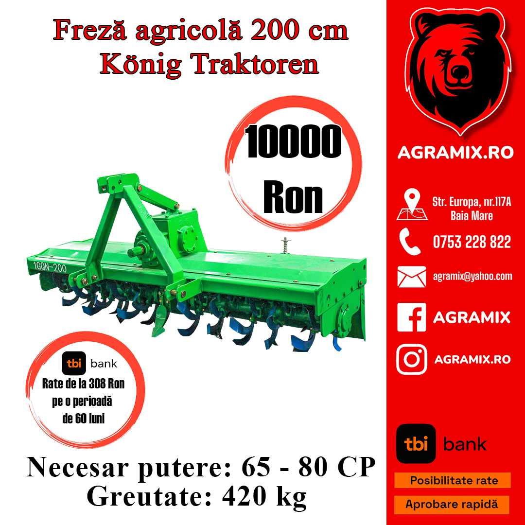 Freza agricola verde Bomet de 160cm NOUA 180cm model KK Agramix