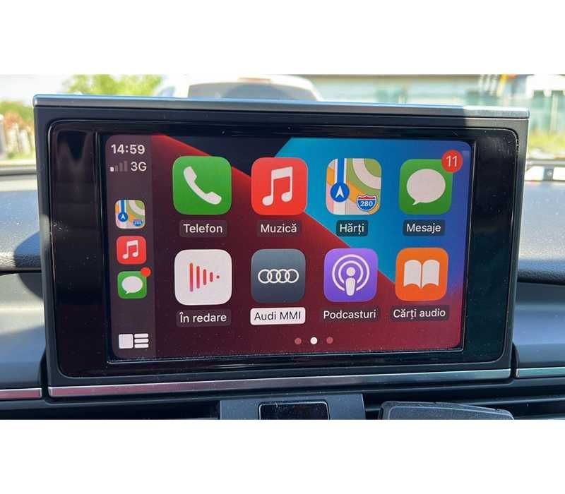 SD card activare Apple CarPlay Android Auto AUDI A6 C7 (2015-2018)