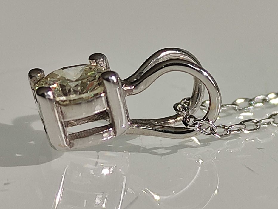 Pandativ aur 14k cu Diamant 0,45ct certificare GIA