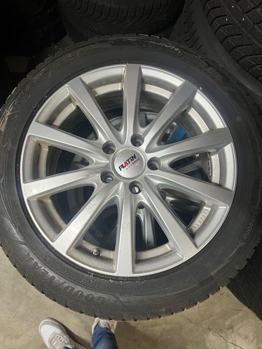 Jante 5x112 + anvelope de iarna 215/55 R17 Goodyear Ultragrip
