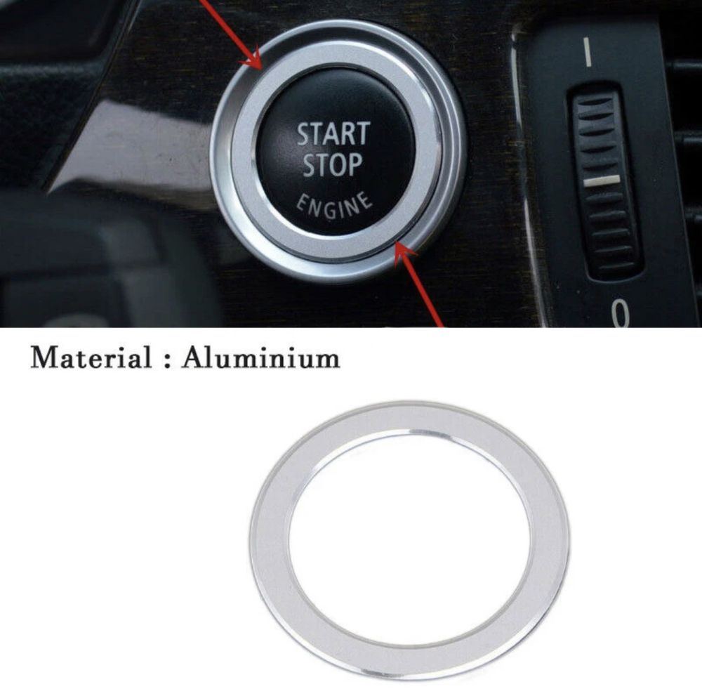 Inel Crom Silver gri Start stop Bmw Seria 3 e90 e91 e92 e93