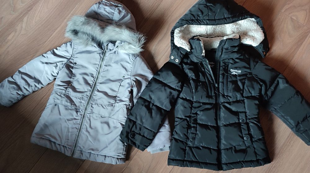 Детски зимни якета Reebok и Okaidi за 6 години