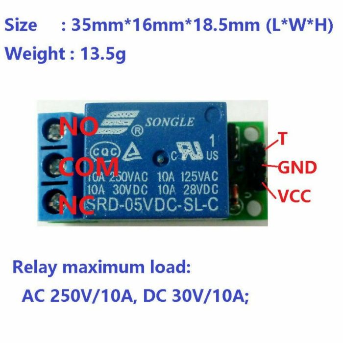 Modul releu bistabil 5v latch on-off 9V, 12V, 18V, 24V, 15V, 28V, 32V