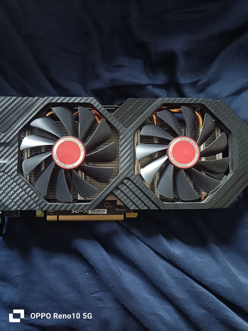 Placa video rx 580, folosita, perfect funcțională