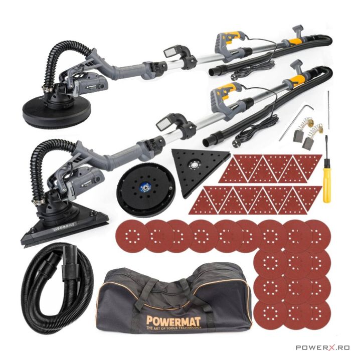 Set masina slefuit 2 in 1 tip girafa pentru pereti, tavan, colturi,